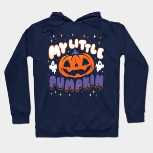 My Little Pumpkin - Creepy Cute Distressed Cartoon - Spooky Ghosts Hoodie